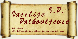 Vasilije Palkovljević vizit kartica